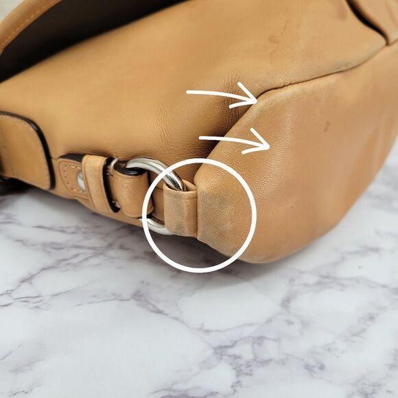 Coach Legacy Leather Turnlock Convertible Purse Tan F15170 Crossbody Shoulder - Picture 9 of 16